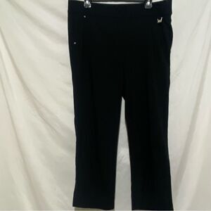 Black Rafaella Comfort Cropped Pants